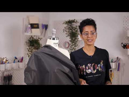 Black Cotton-Backed Reflective Fabric