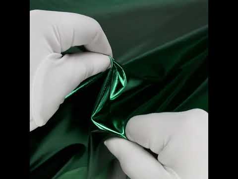 Metallic Foiled Polyester Jersey Knit - Emerald - Amalthea Collection - Image 6 of 6