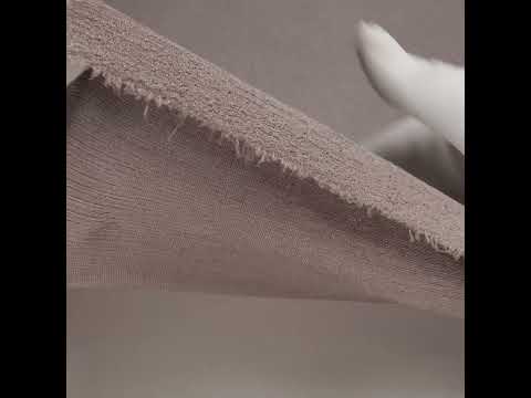 Metallic Foiled Uneven Stretch Rib Knit - Silver on Taupe - Estelle Collection