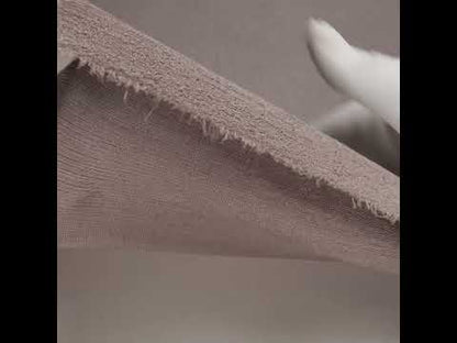 Metallic Foiled Uneven Stretch Rib Knit - Silver on Taupe - Estelle Collection