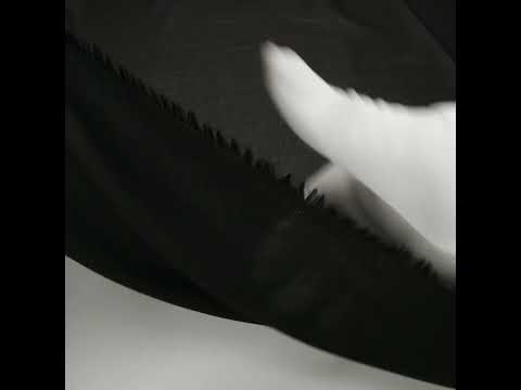 1 Yard of Famous Australian Designer Black Cotton Voile
