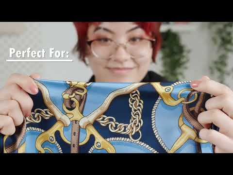 Mood Exclusive Italian Blue, Brown and Gold Bridles and Reins Silk Charmeuse Panel - Image 6 of 6