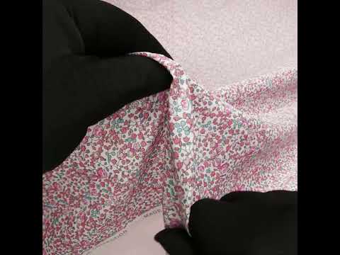 Liberty Fabrics Tana Lawn® - Michelle Eloise Bright Pink - Pink, Coral and Turquoise Little Floral Vines - Image 6 of 6