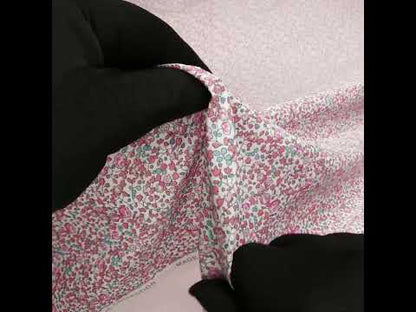 Liberty Fabrics Tana Lawn® - Michelle Eloise Bright Pink - Pink, Coral and Turquoise Little Floral Vines