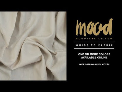 Medium Weight Linen Woven 118" - Natural - Ostrava Collection