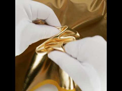 All-Over Foil Faux Leather Spandex - Gold - Curitiba Collection
