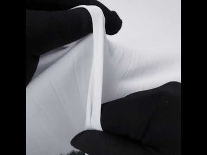 Accordion Pleated Chiffon - White - Etereo Collection