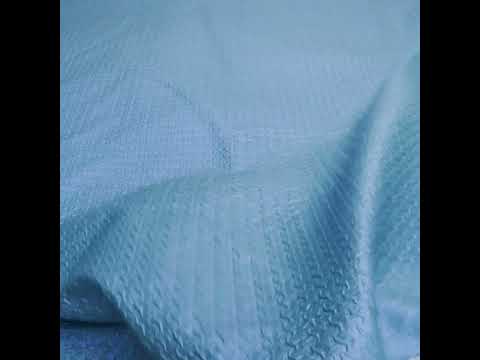 Puckered Novelty Jacketing - Blue Abstract - Edana Collection - Image 6 of 6