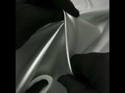 Metallic Silver Lightweight Faux Leather