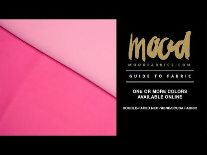 True Red/Classic Green Double-Faced Neoprene/Scuba Fabric