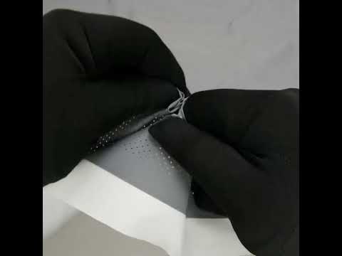 Perforated Reflective Fabric - Silver Gray - Image 6 of 6