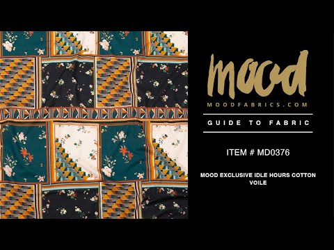 Cotton Voile - Floral and Geometric Patchwork - Idle Hours Print - Mood Exclusive Kenko Collection - Image 5 of 5