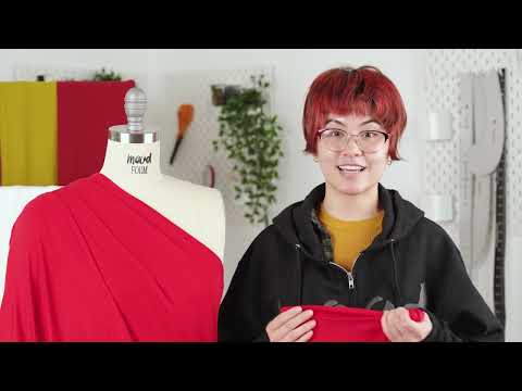 Ultra-Soft Rayon Jersey - Red - Cyrus Collection - Image 6 of 6
