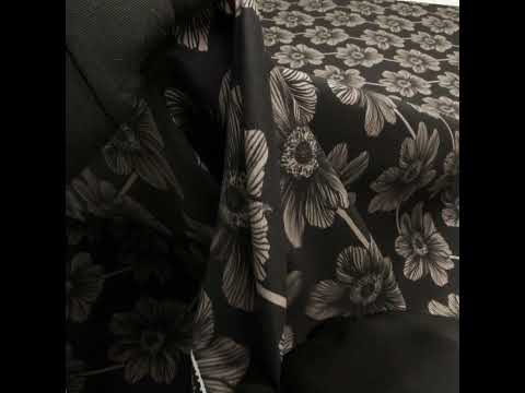 Printed Quilting Cotton by Anna Maria Textiles for Northcott - Silvertone Anemone Floral - Indelible Collection - Image 6 of 6