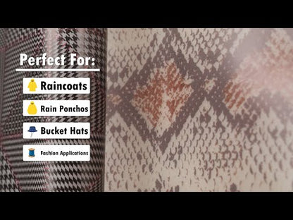 Black and Red Weaving Patterns Translucent Vinyl