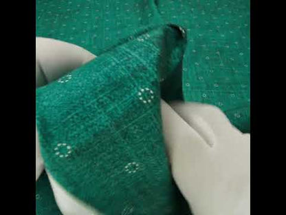 Printed Quilting Cotton by Ghazal Razavi for FIGO Studio - Teal Stitches Circles - Stash Collection