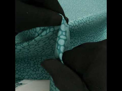 Printed Quilting Cotton by Heather Bailey for FIGO Studio - Slate Skipping Stones Abstract Circles - Pop Sugar Collection
