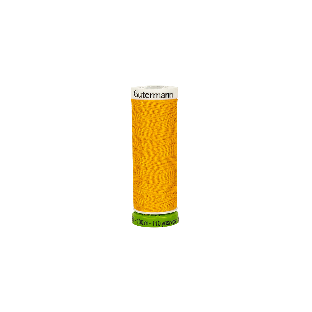 417 Saffron 100m Gutermann 100% Recycled Polyester Thread