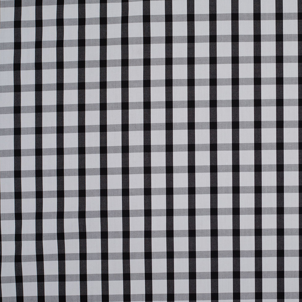 Black and White Checkered Cotton Shirting