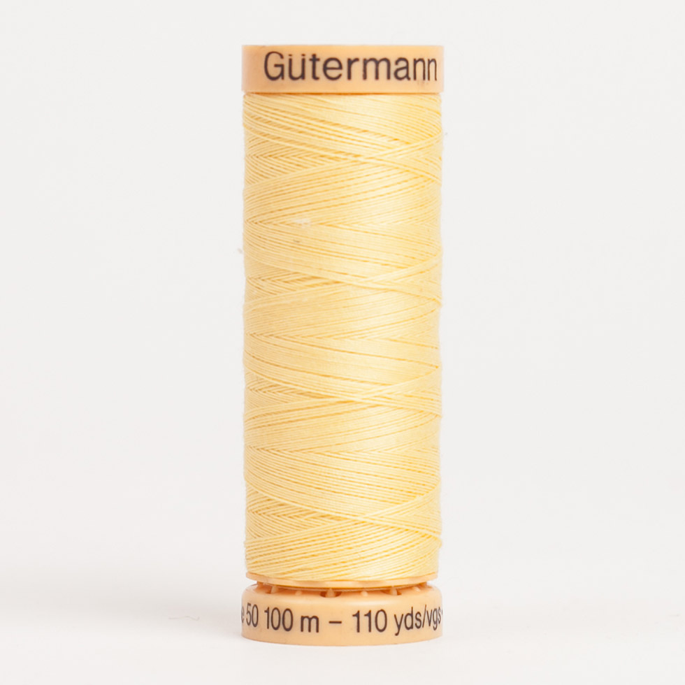 1410 Light Yellow 100m Gutermann Cotton Thread