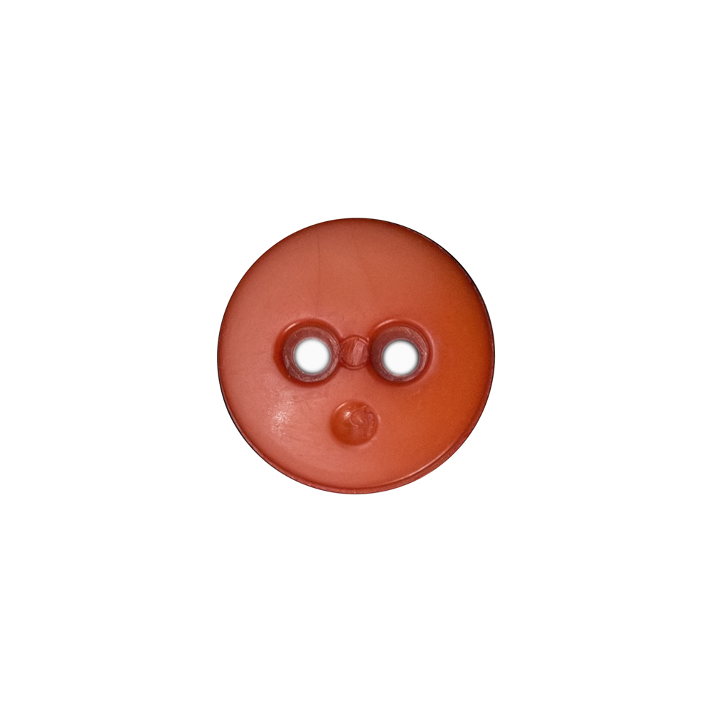 Orange Plastic Button - 24L/15mm