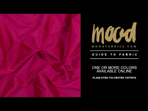 Mood Fabrics Plain Dyed Polyester Taffeta