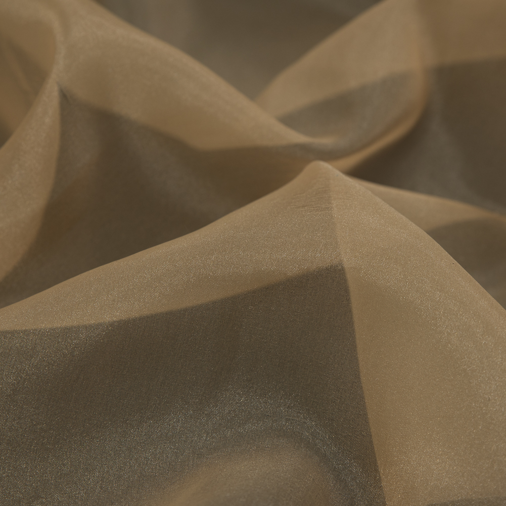 Antique Gold 2-Ply Polyester Organza - Detail
