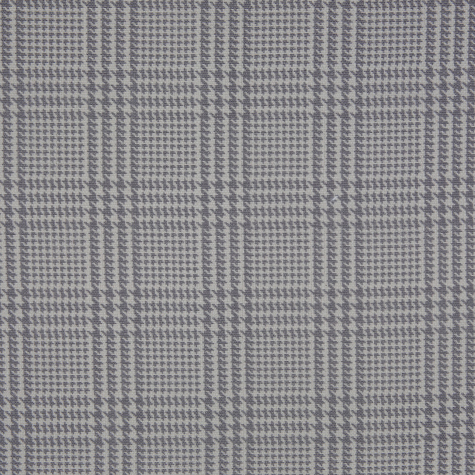 Spanish Heather Gray Houndstooth Poly-Cotton Woven