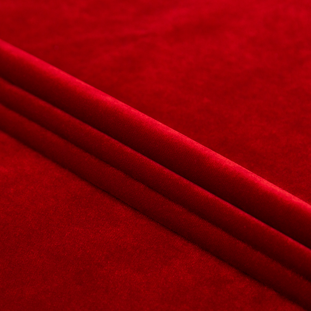 Ruby Classic Upholstery Velvet - Folded
