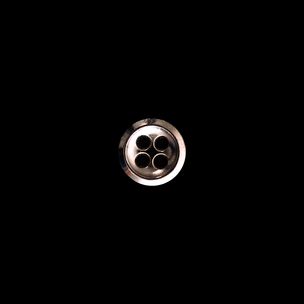 Italian Gunmetal 4-Hole Button - 14L/9mm