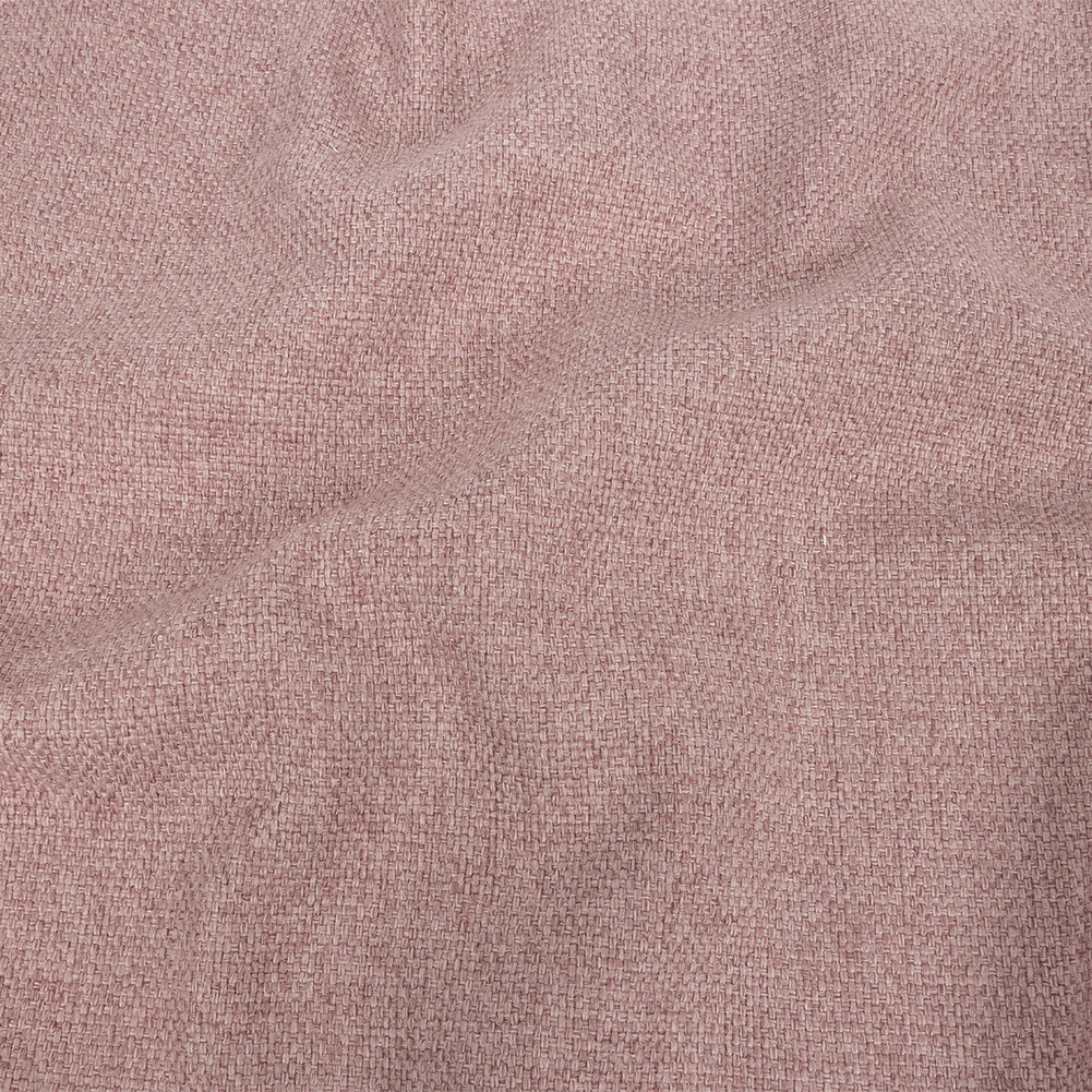Pink Basketwoven Polyester and Cotton Home Decor Fabric