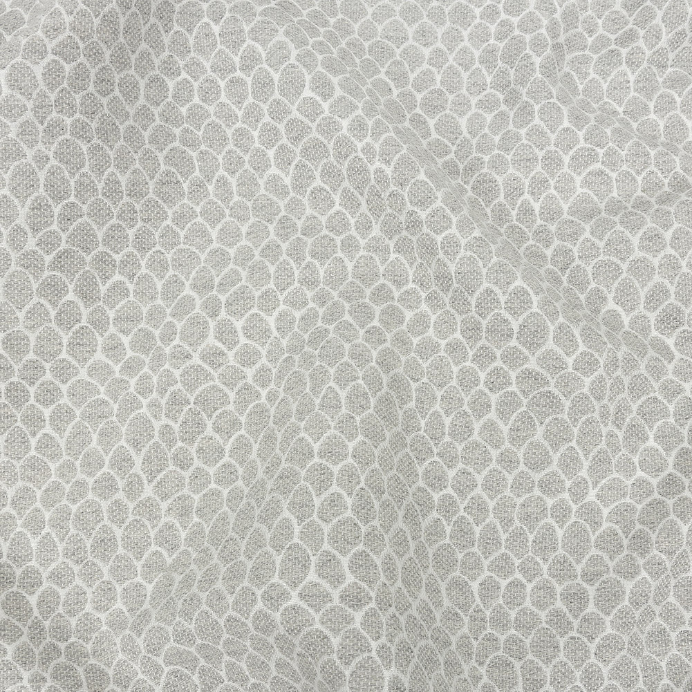 Silver Scaled Blended Polyester Jacquard