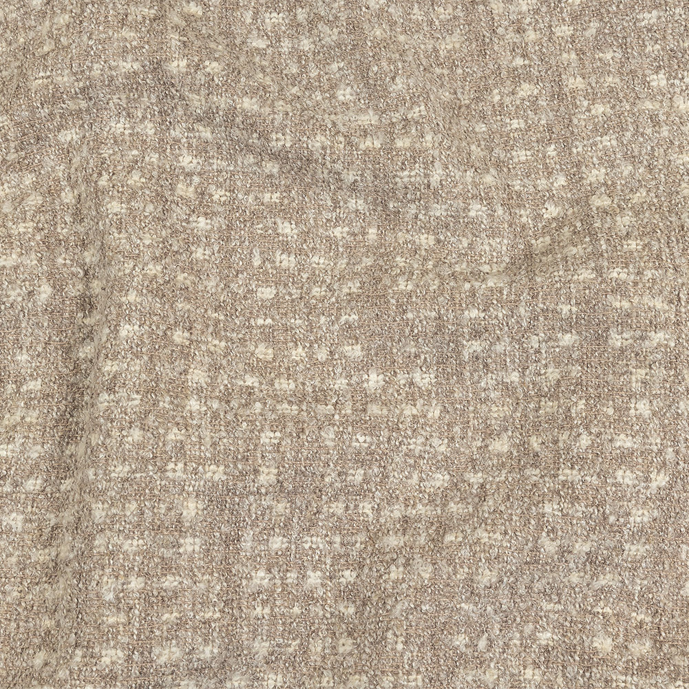 Almond Milk Spotted Viscose Boucle