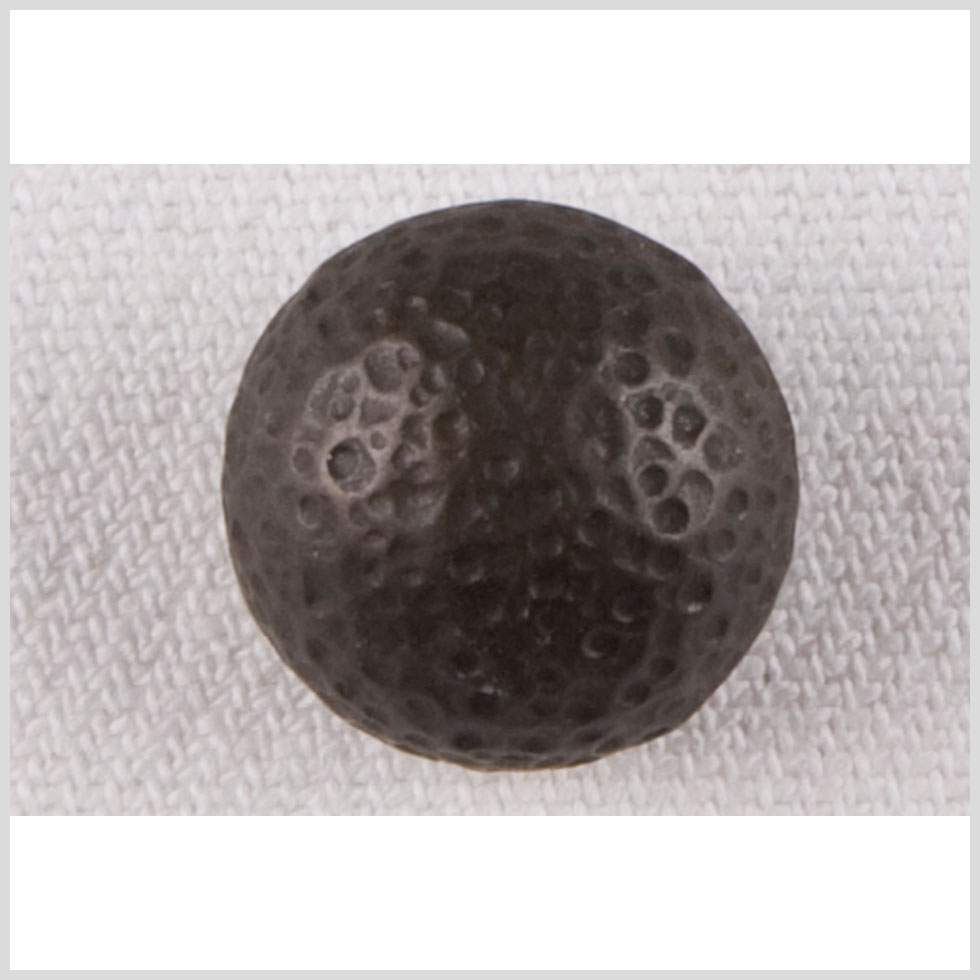 Black Metal Coat Button - 24L/15mm