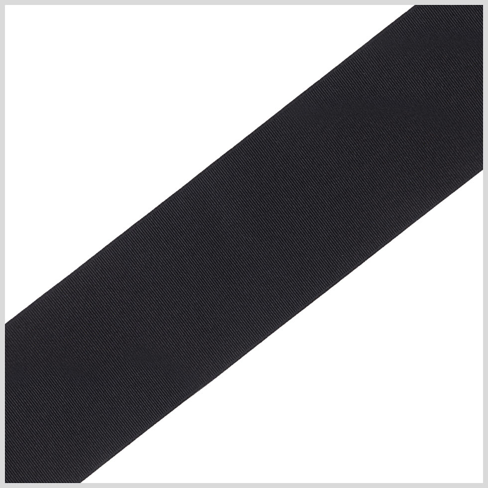 1/4 Black Solid Grosgrain Ribbon