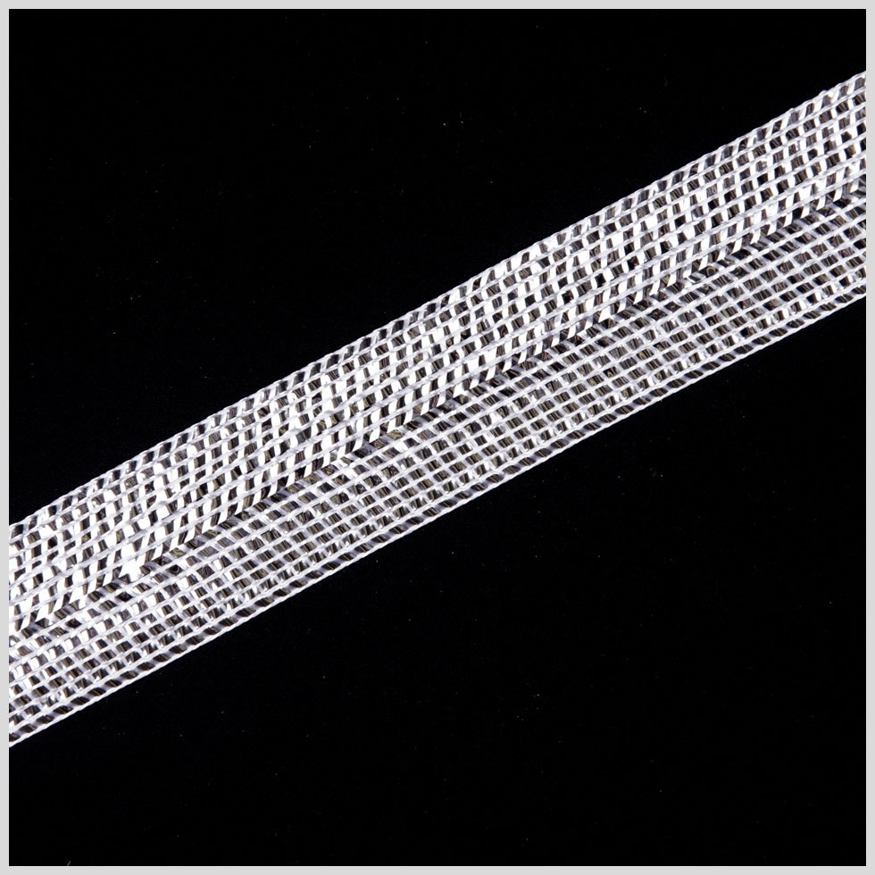 1.25 Silver Metallic Braid