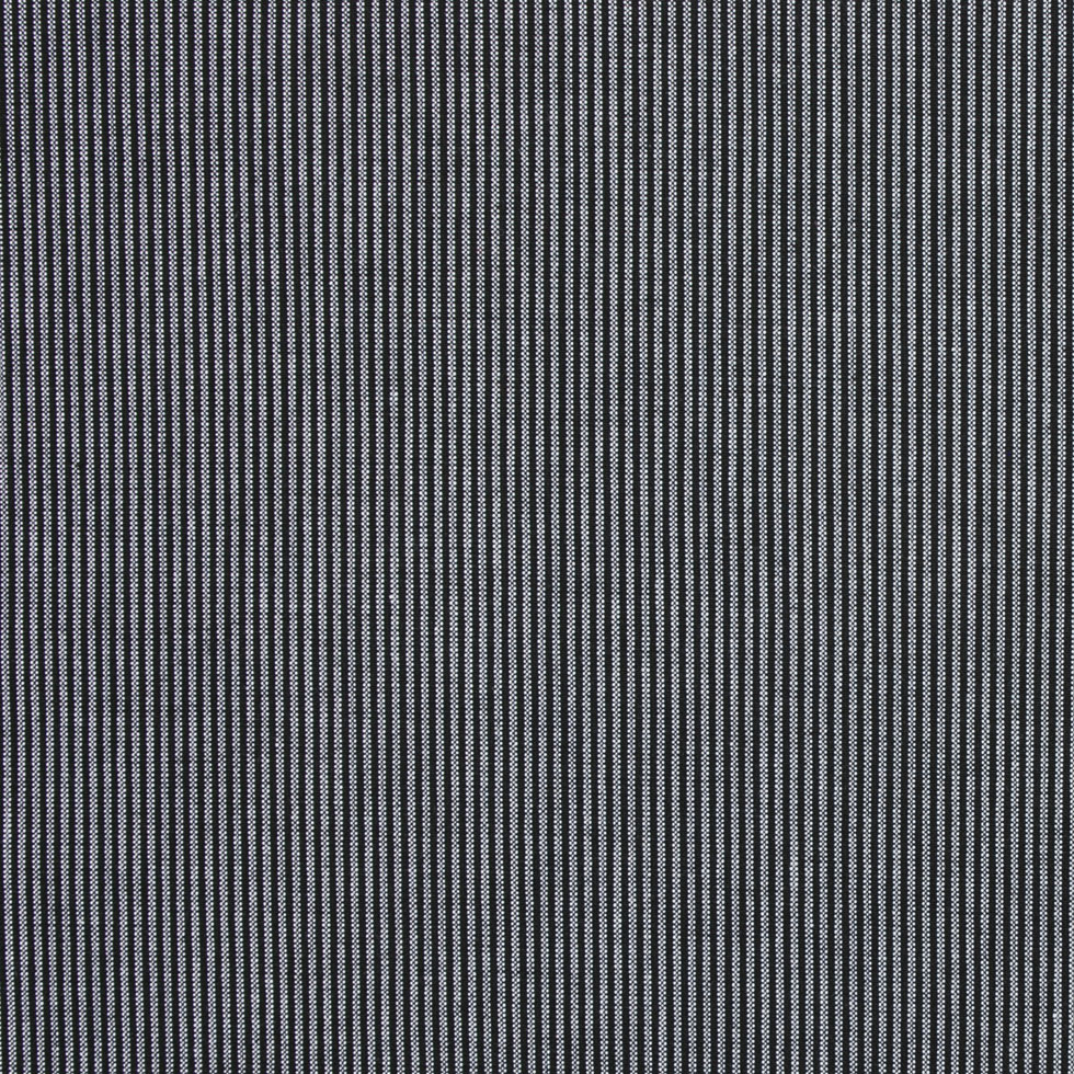 Italian Black Striped Wool Suiting