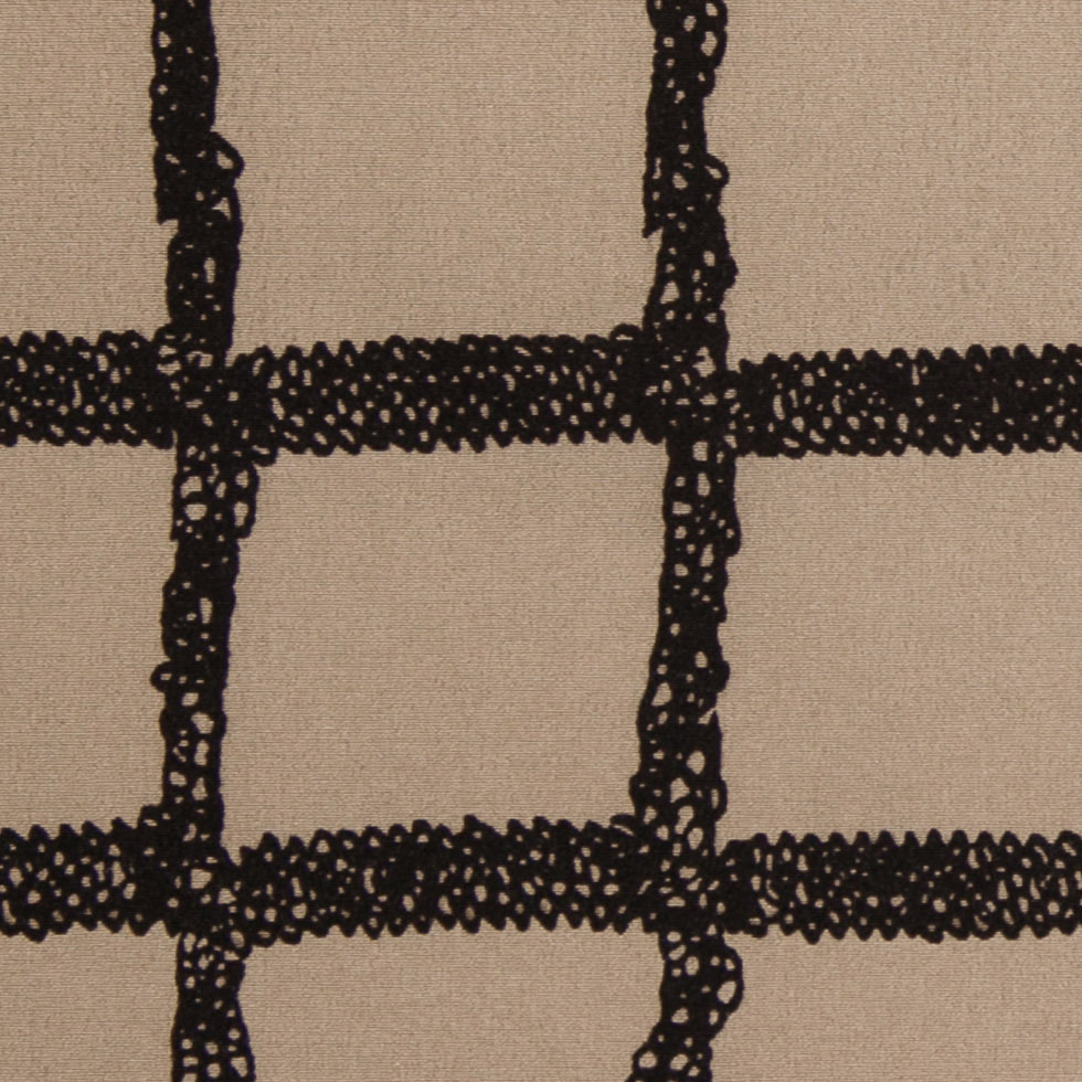 Rag & Bone Stone/Black Printed Stretch Silk Crepe de Chine - Detail