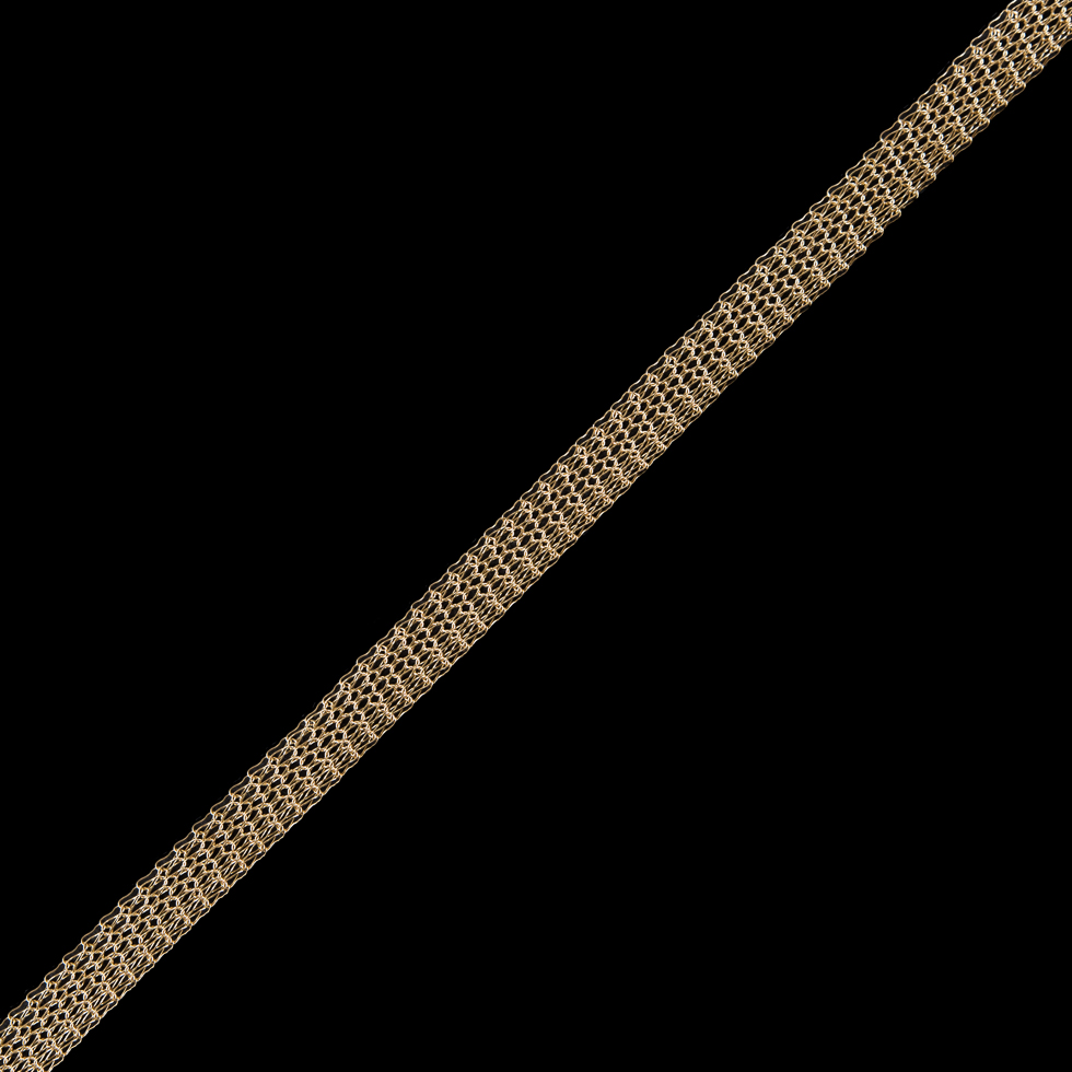 Gold Knit Metal Trim - 0.375