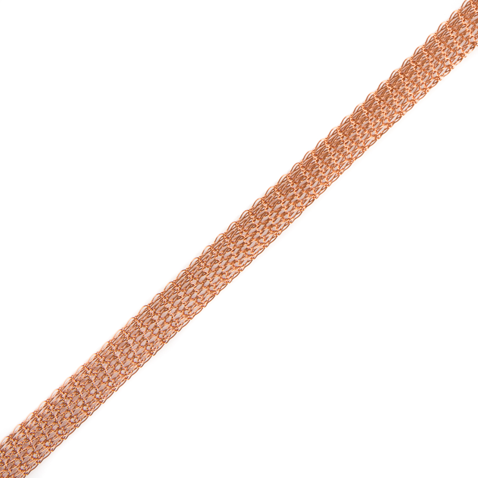 Copper Knit Metal Trim - 0.375