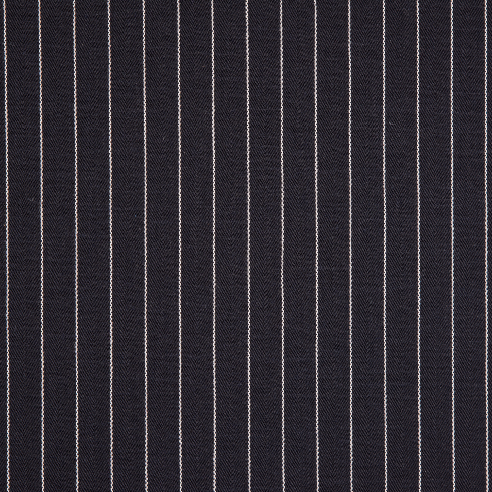 Rag & Bone Black/White Chalk Striped Cotton Dobby Jacquard