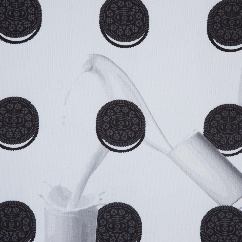 Milk and Cookies Digitally Printed Stretch Neoprene/Scuba Knit