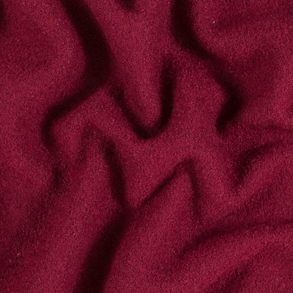 Rumba Red Solid Boiled Wool