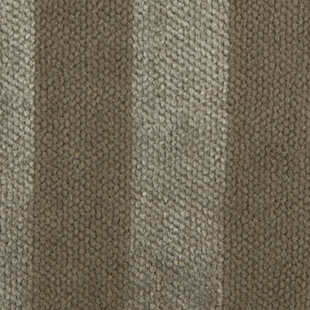 Golden Beige Awning Striped Cotton Upholstery Velveteen - Detail