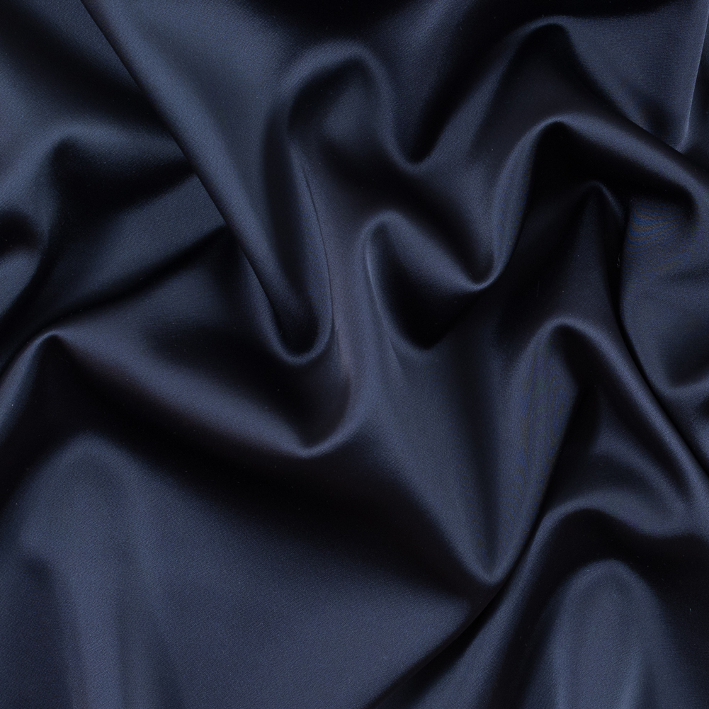 Rag & Bone Beige Crepe Backed Navy Polyester Satin
