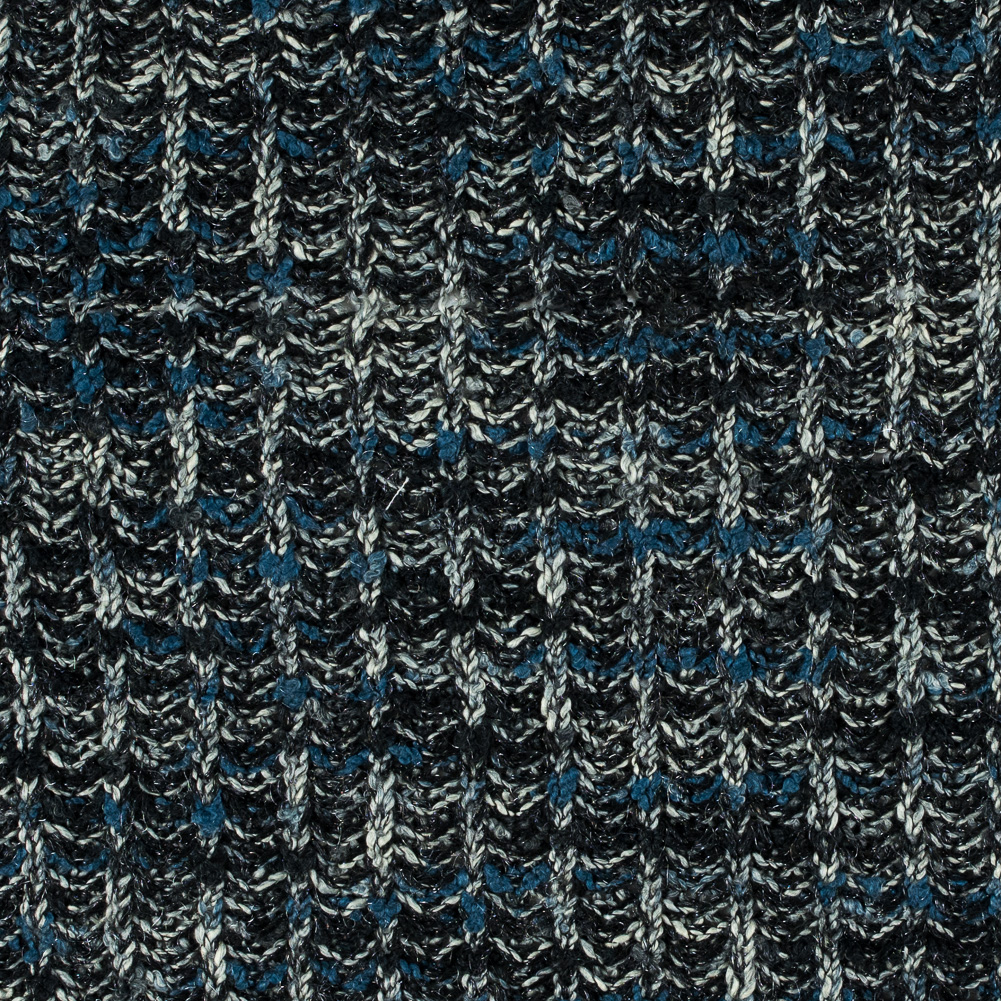 Italian Blue Heaven and Nine Iron Blended Wool Chunky Knit