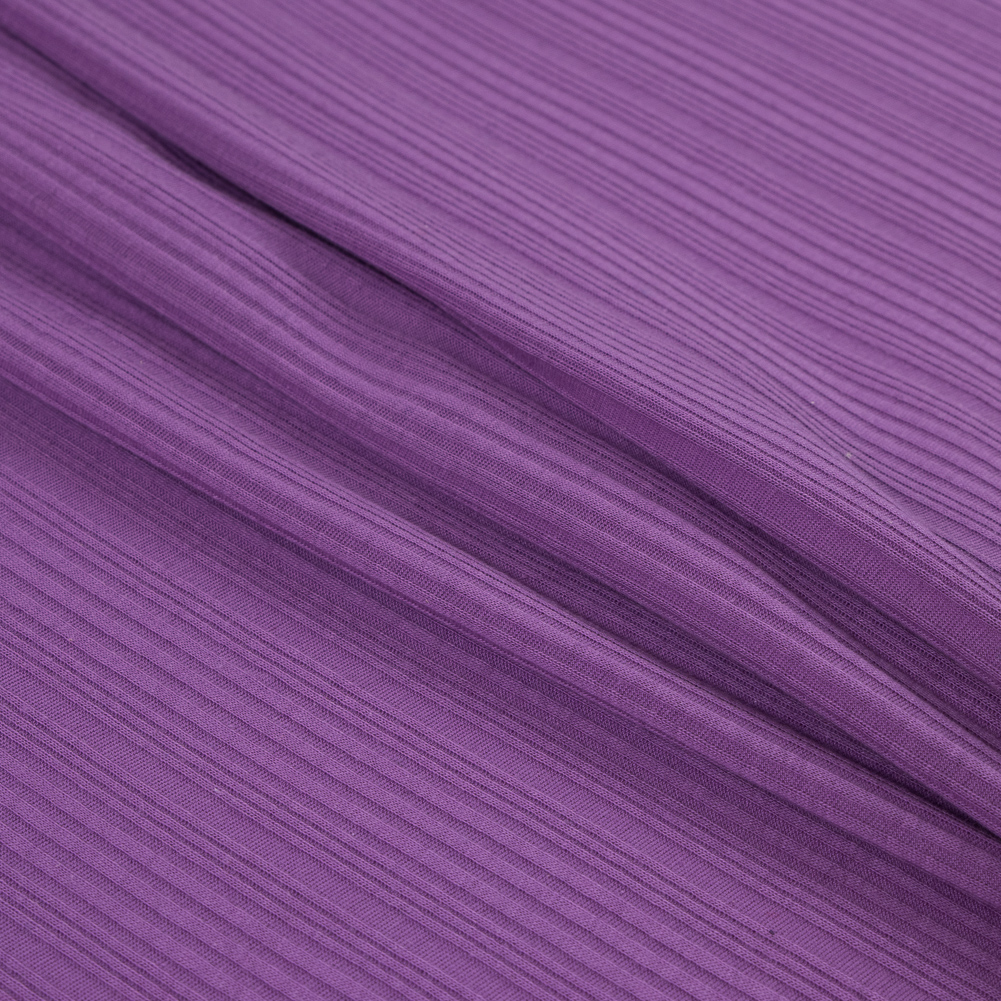 Italian Purple Off-Kilter Rib Knit