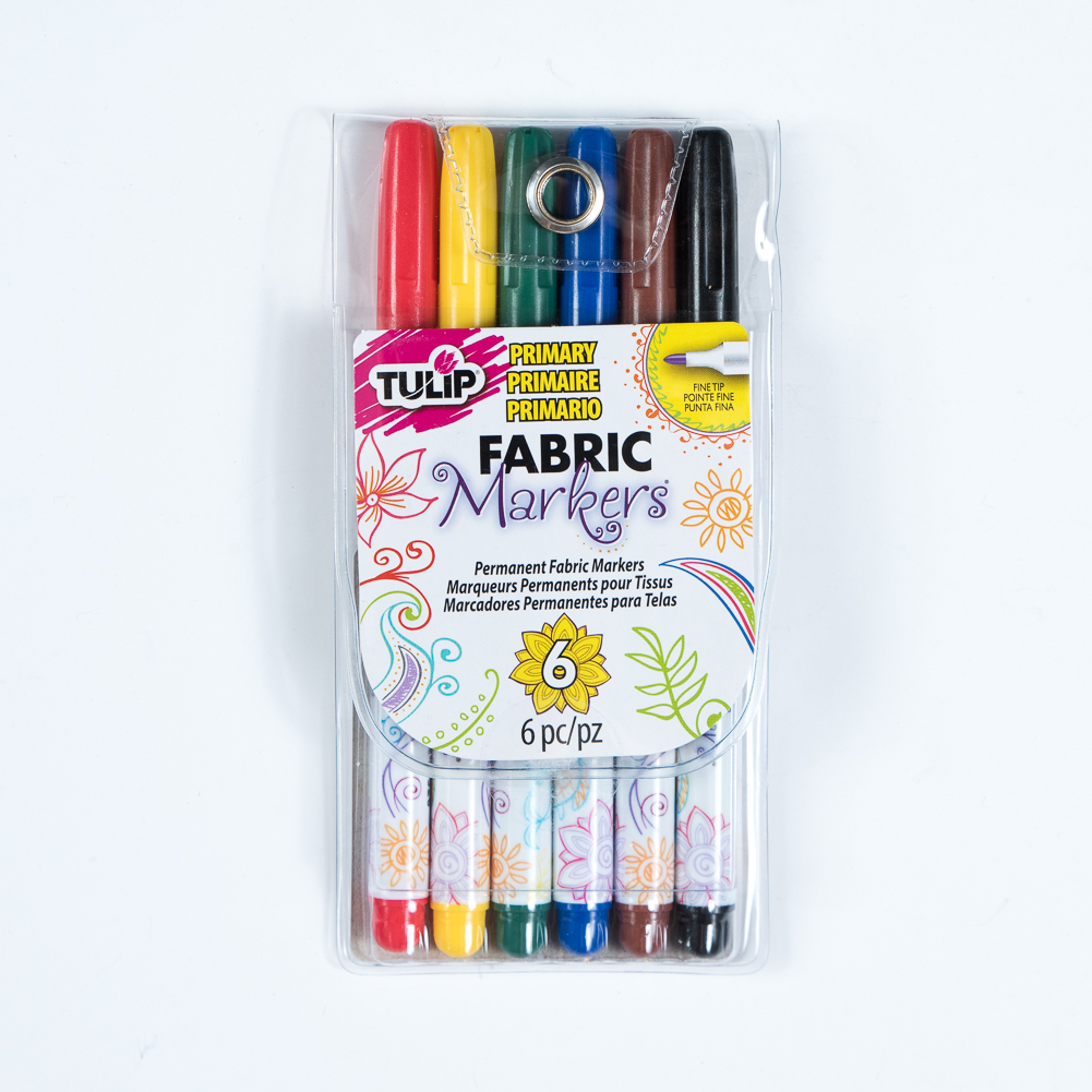 Tulip Fabric Markers - 12 Piece - Fine Tip Assorted Colors