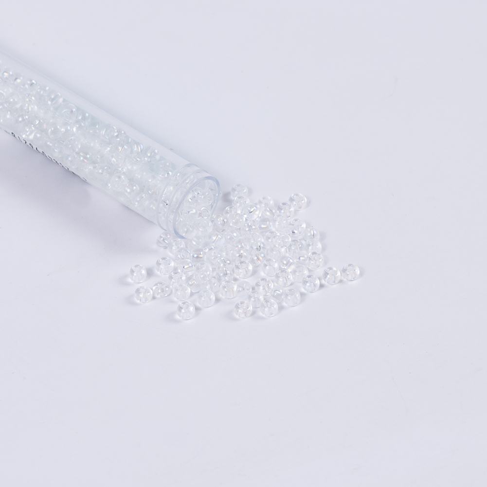 Clear Crystal Czech Seed Beads - Size 6