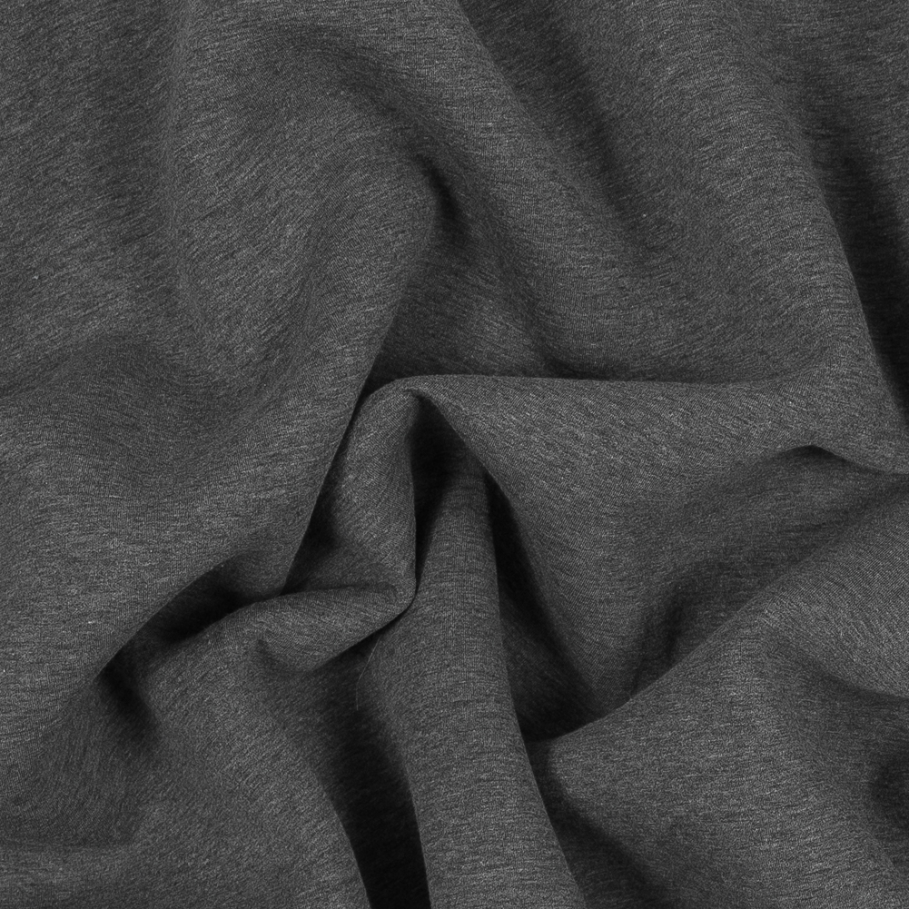 Dark Gray and Light Gray Melange Scuba Knit Neoprene